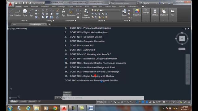 AutoCAD I 09-24 Lists смотреть онлайн