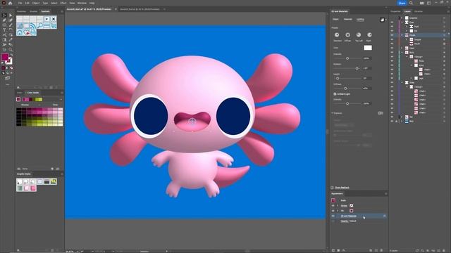3D Character Design in Illustrator! | Turn Your 2D Designs into 3D! смотреть онлайн