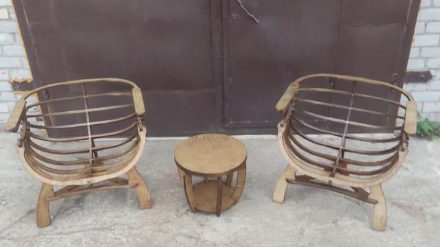 Комплект 2 кресла ракушка + столик . смотреть онлайн