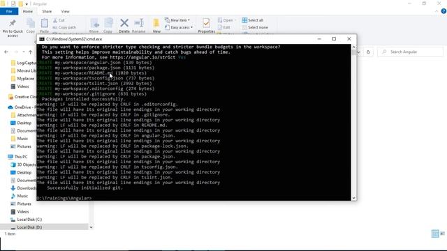 Workspace creation in Angular смотреть онлайн