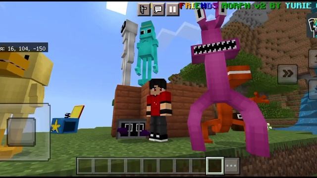 ?я стал *БОКСИ БУ*и мод на радужные Друзья в МАЙНКРАФТЕ #minecraft#rainbowfriends