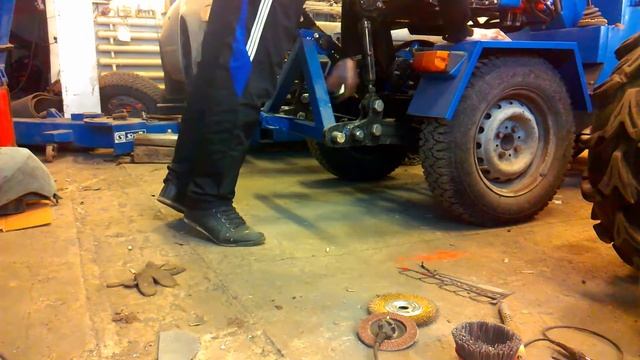 Мини трактор самодельный 4 х 4 переломка часть 12 гидравлика навесное оборудивание смотреть онлайн