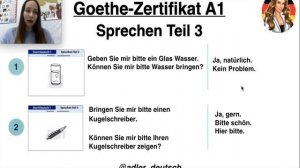 Как сдать Goethe-Zertifikat A1 Sprechen Teil 3? Подготовка к экзамену А1. Немецкий язык
