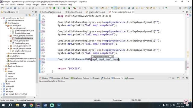 EP-10 Spring Boot JPA Asynchronous Methods using @Async смотреть онлайн