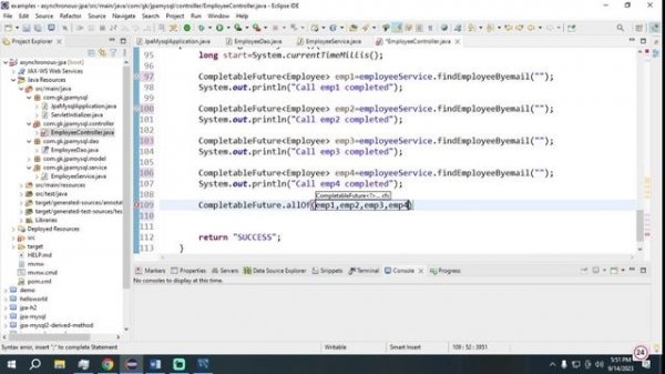 EP-10 Spring Boot JPA Asynchronous Methods using @Async