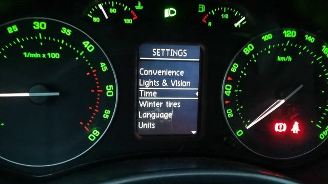 Skoda Octavia 2 2008 No Facelift Maxidot Menu In English