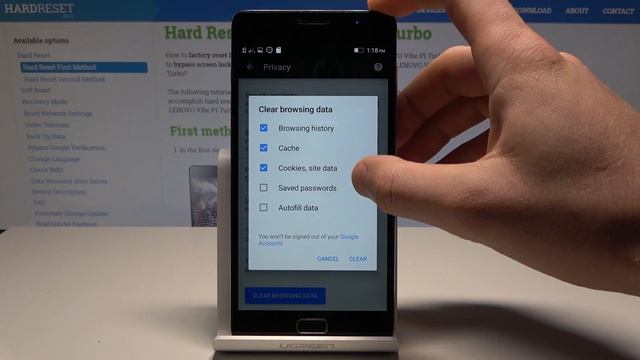 How to Delete Cookies and History in LENOVO Vibe P1 Turbo – Restore Browser Data смотреть онлайн