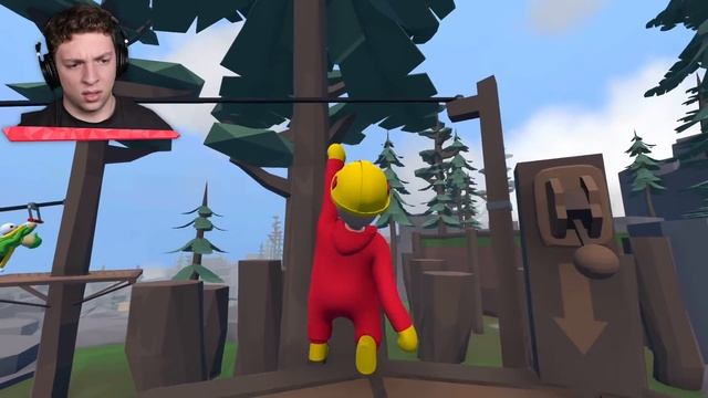 Beat The PIRANHA PARKOUR To WIN! (Human Fall Flat) смотреть онлайн