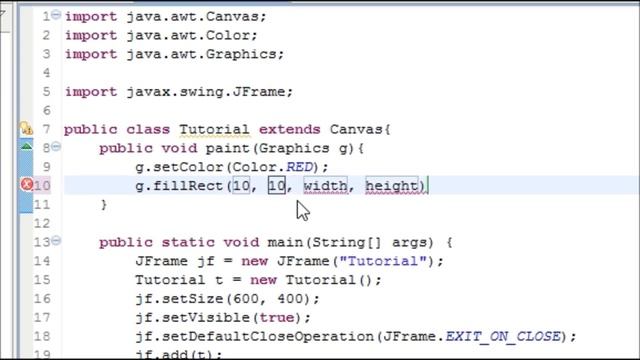 Java Tutorial 50 GUI How to Use the Paint Method with Canvas смотреть онлайн
