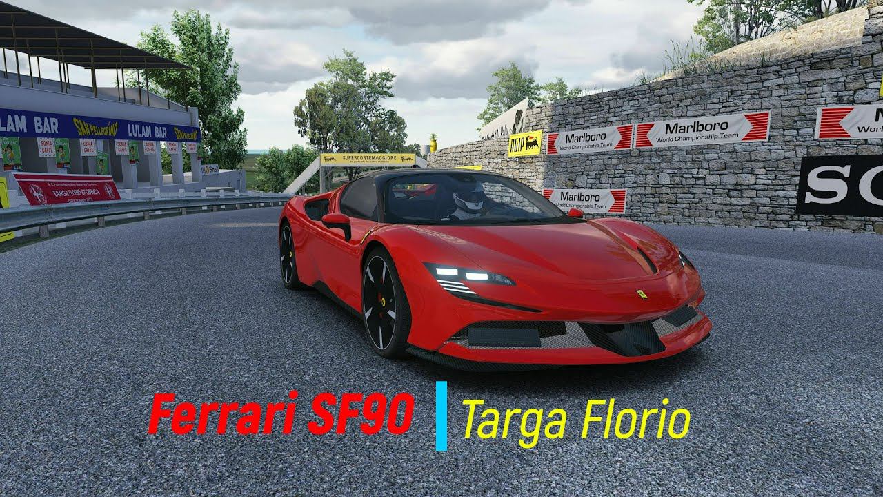Ferrari SF90 Stradale - Targa Florio | Assetto Corsa. смотреть онлайн