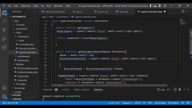 33_Laravel 9 Vue Js_Mini Poultry Farm System Project_Calculate to add on existing DATA смотреть онлайн