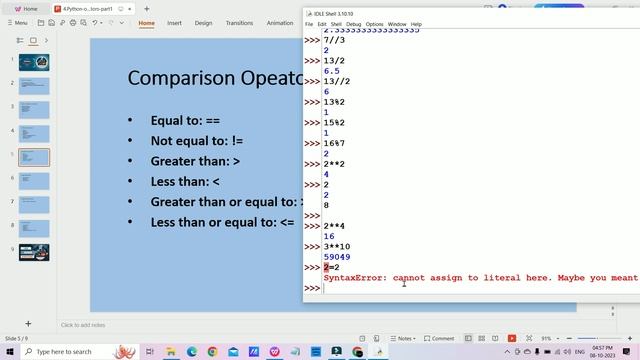 Python Operators Part 1: Arithmetic and Comparison Operators | #pythontutorial смотреть онлайн