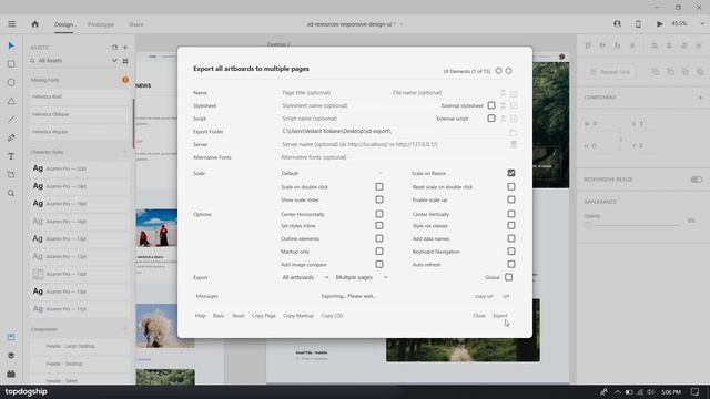 How to web export (HTML & CSS) in adobe XD for free! смотреть онлайн