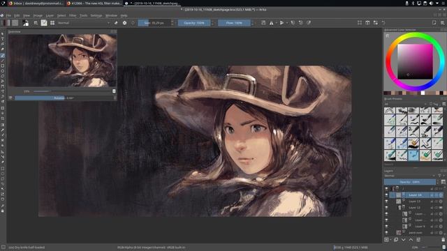 Speedpainting (timelapse) - Krita 4.2.6 смотреть онлайн