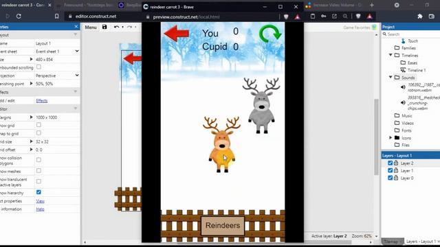 Construct 3 tutorial: How to add sound and music смотреть онлайн