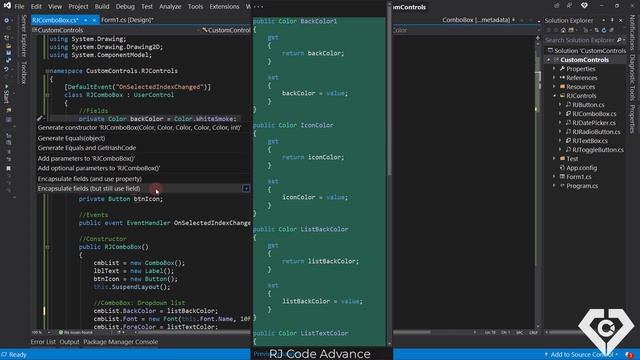 Crear ComboBox Personalizado - Color de Icono, Fondo, Texto y Borde - WinForms C# смотреть онлайн