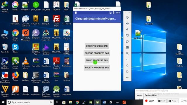 android indeterminate circlular progress bar смотреть онлайн