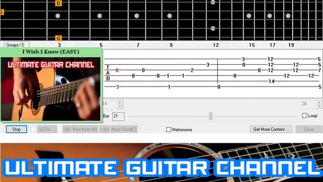 [Guitar Solo Tab] I Wish I Knew смотреть онлайн