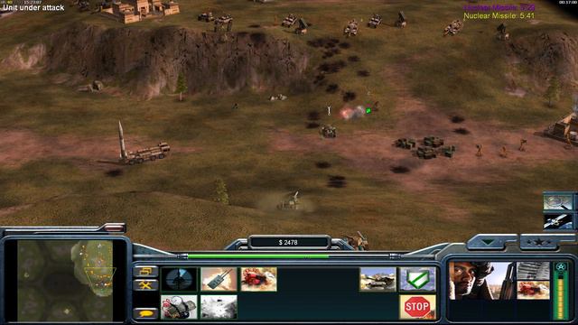 Random General $10k - Free-For-All - Command & Conquer Generals Zero Hour - 1 vs 5 HARD Gameplay смотреть онлайн