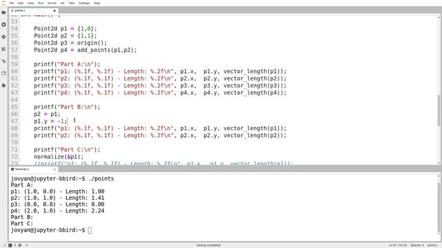 C Programming (Fall 2020) - Lecture 11.05 - Exercise (Structures): Points in the Plane смотреть онлайн