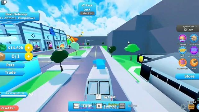 Играю в Roblox режим ? Delivery Simulator. Устроился работать в Почту России