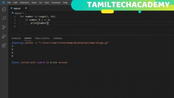 Exercise in Control Flow | Python Tutorial - Python for Beginners [Full Course] in Tamil