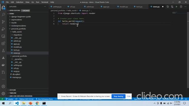 python django demo смотреть онлайн