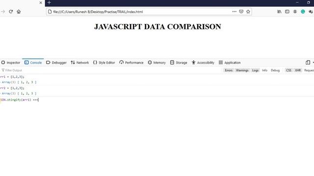JavaScript DATA COMPARISON | Strict Comparison | Stringify | How to compare Objects смотреть онлайн