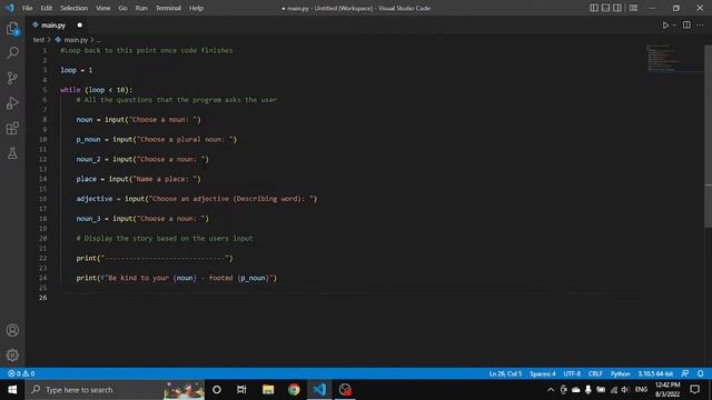 Mad Libs Generator Python Project смотреть онлайн