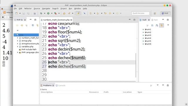 30 PHP scripting language Numeric & Math functions смотреть онлайн