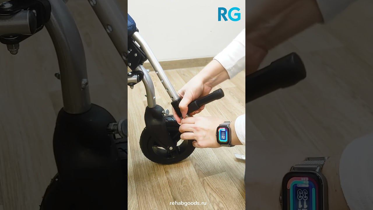 Как отрегулировать длину подножки у коляски для детей с ДЦП Umbrella New смотреть онлайн