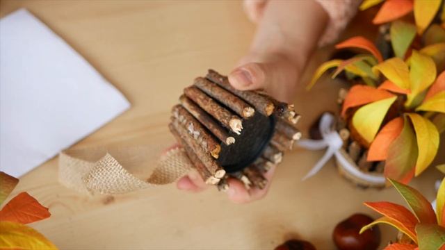 Autumn composition of foam / Осенняя композиция из фоамирана / DIY Tsvoric смотреть онлайн