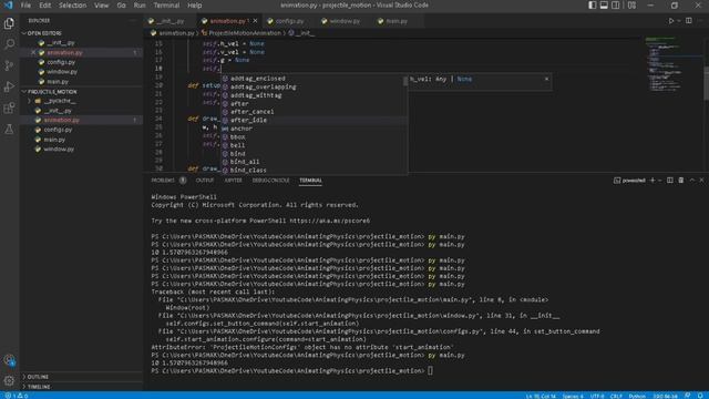 Animating Physics with Python | Projectile Motion pt.3 смотреть онлайн