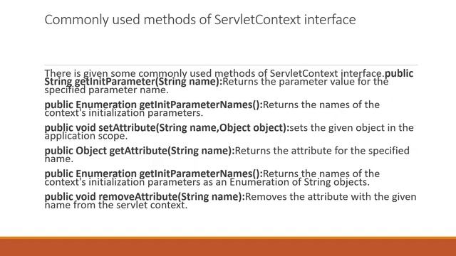 How to use Servlet Context смотреть онлайн