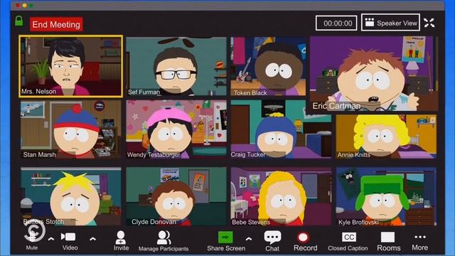 South Park Cartman Zoom Call смотреть онлайн