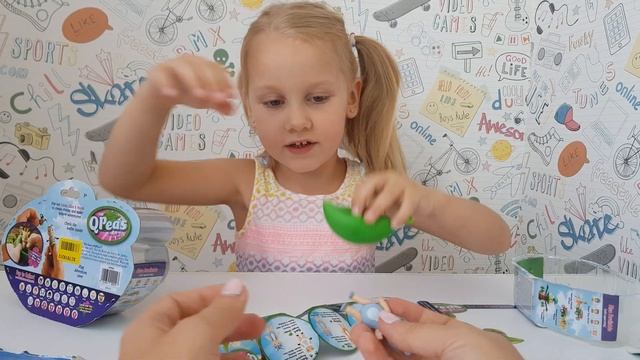 Милые куколки в стручке горошинки Qpeas Приключения животных Жирафчик Гиги и Морская выдра Оукли смотреть онлайн