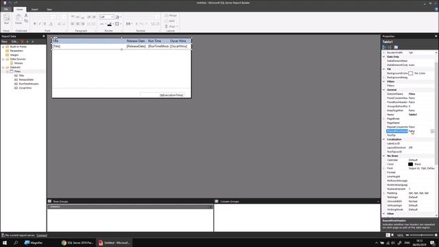 SSRS Report Builder Part 5.4 - Repeating and Scrolling Table Headers смотреть онлайн