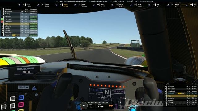 iRacing | Oulton Park Circuit Intl w/out Hislop | LMP3 Turn Racing Trophy смотреть онлайн