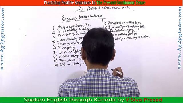 Practicing Positive Sentences In The Present Continuous Tense through Kannada смотреть онлайн