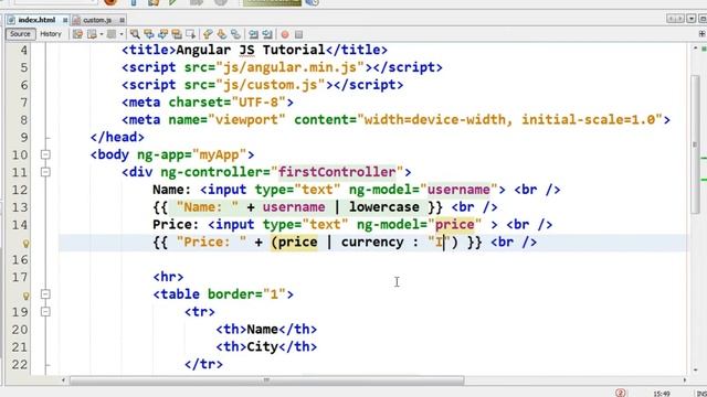 AngularJS Tutorial - 13 - How To Use Filter In AngularJS - Hindi смотреть онлайн