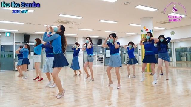 Iko Iko Samba (Beginner) line dance | Withus Korea A смотреть онлайн