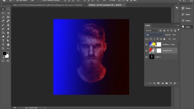 Dual light effect photoshop | dual light effect in photoshop cc 2021 | Qadirs graphics|photo editin смотреть онлайн