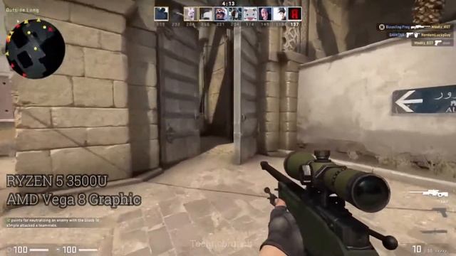CS GO Test Part 3 : AMD Ryzen 5 3500U Test / Radeon Vega 8 graphic смотреть онлайн