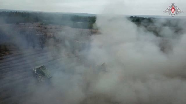 Боевая работа расчетов РЗСО «Град-М» ЦВО в зоне спецоперации. смотреть онлайн