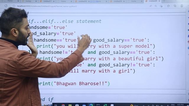 Lec-24: If else, elif in Python ? | Nested If | Python for Beginners смотреть онлайн