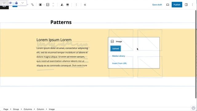 How to create a stylish full width 2-Column text left & gallery right pattern in WordPress 6.3 смотреть онлайн
