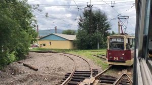 Трамвай Красноярска. Поездка на КТМ-5 по маршруту 7