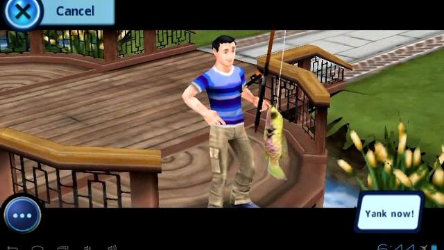 The Sims 3 game play on Android Micromax Funbook Infinity (how to fishing) смотреть онлайн