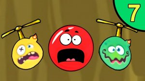 Несносный КРАСНЫЙ ШАР против монстров #7. Каменная пещера 1. Мультик ИГРА Red Ball на Игрули TV