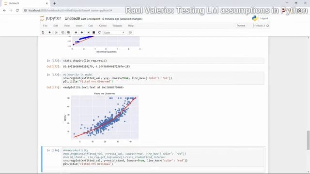 Python | Regresion lineal multiple y comprobacion de supuestos | Testing assumptions Tutorial смотреть онлайн